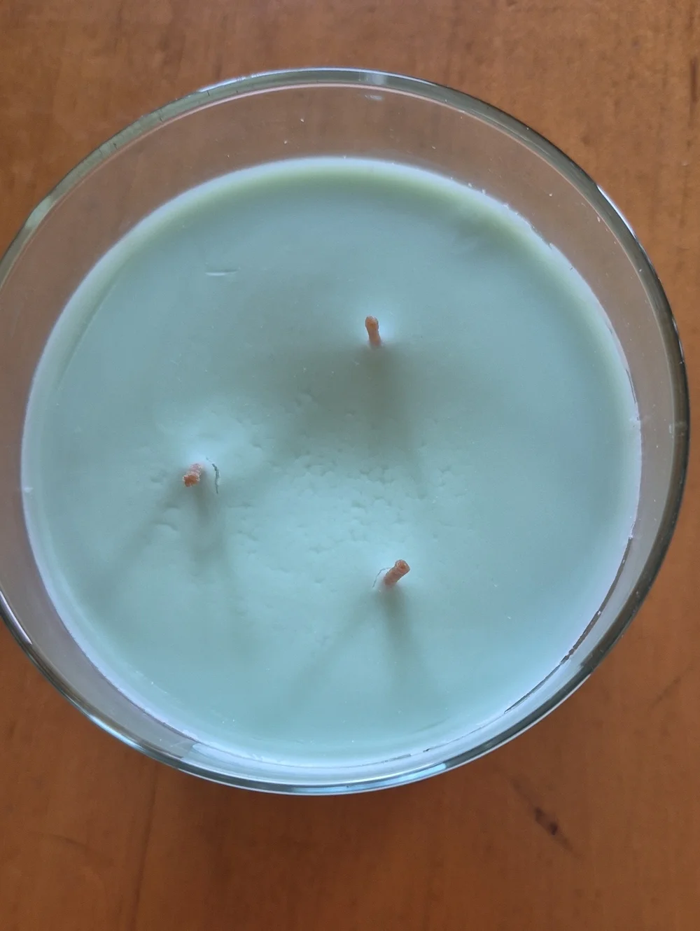 Bath & Body Works 3 Wick Mint Chocolate Scented Candle - Cream Green. NWOT